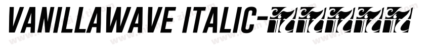 vanillawave italic字体转换